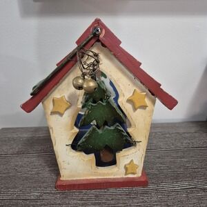 Rustic Wooden Christmas Basket with Jingle Bells – Holiday Decor